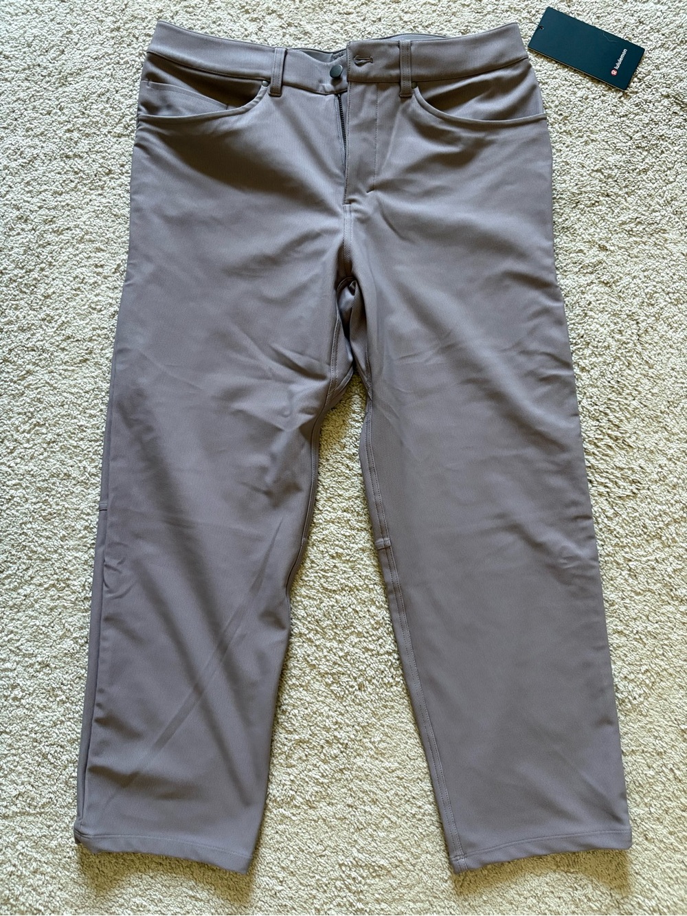 lululemon men abc crop pant relaxed cord men size 34